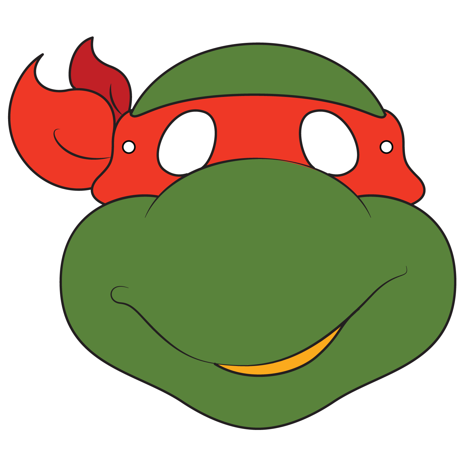Ninja Turtles Mask Template | Free Printable Papercraft Templates - Teenage Mutant Ninja Turtles Free Printable Mask