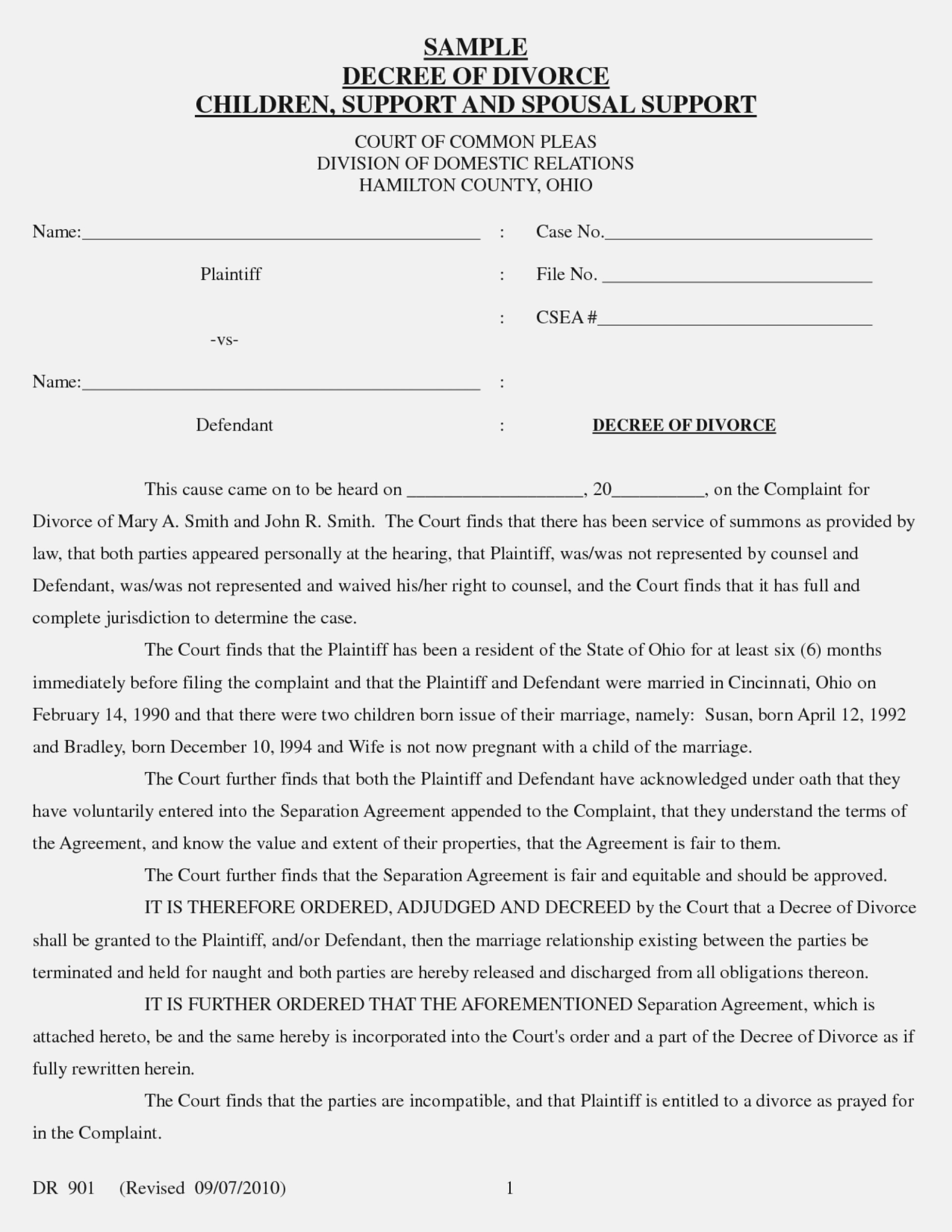 Free Printable Nj Divorce Forms Free Printable A To Z