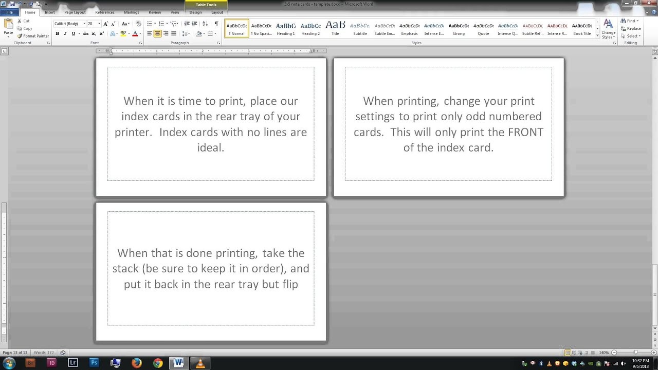 Note/index Cards - Word Template - Youtube - Free Printable Blank Index Cards