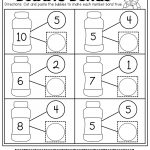 Number Bubble Bonds (Cut And Paste) | Kindergarten Activities | Math   Free Printable Number Bond Template