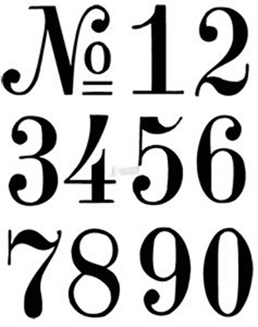 Number Stencils | Crafts | Number Stencils, Letter Stencils, Number - Free Printable 3 Inch Number Stencils