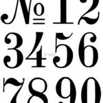 Number Stencils | Crafts | Number Stencils, Letter Stencils, Number   Free Printable Fancy Number Stencils