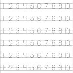 Number Tracing – 1 10 – Worksheet / Free Printable Worksheets   Free Printable Tracing Numbers 1 20 Worksheets