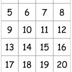 Number+Cards+1 20 | Kindergarten Number Sense | Numbers Kindergarten   Free Printable Number Bingo Cards 1 20