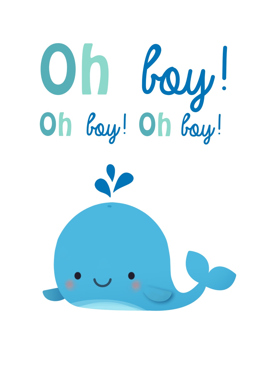 Oh Boy - Baby Shower &amp;amp; New Baby Card | Greetings Island - Free Printable Baby Cards