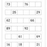 Ordering Numbers Worksheets, Missing Numbers, What Comes Before And   Free Printable Number Worksheets 1 100