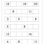 Ordering Numbers Worksheets, Missing Numbers, What Comes Before And   Free Printable Tracing Numbers 1 20 Worksheets
