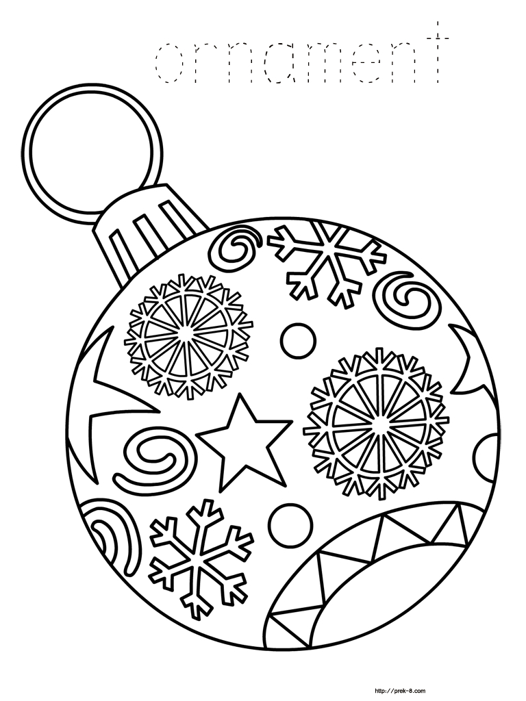 Ornament Coloring Page - Christmas | To Color | Navidad, Mandalas De - Free Printable Ornaments To Color