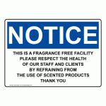 Osha This Is A Fragrance Free Facility Please Sign One 35307   Free Printable Fragrance Free Signs