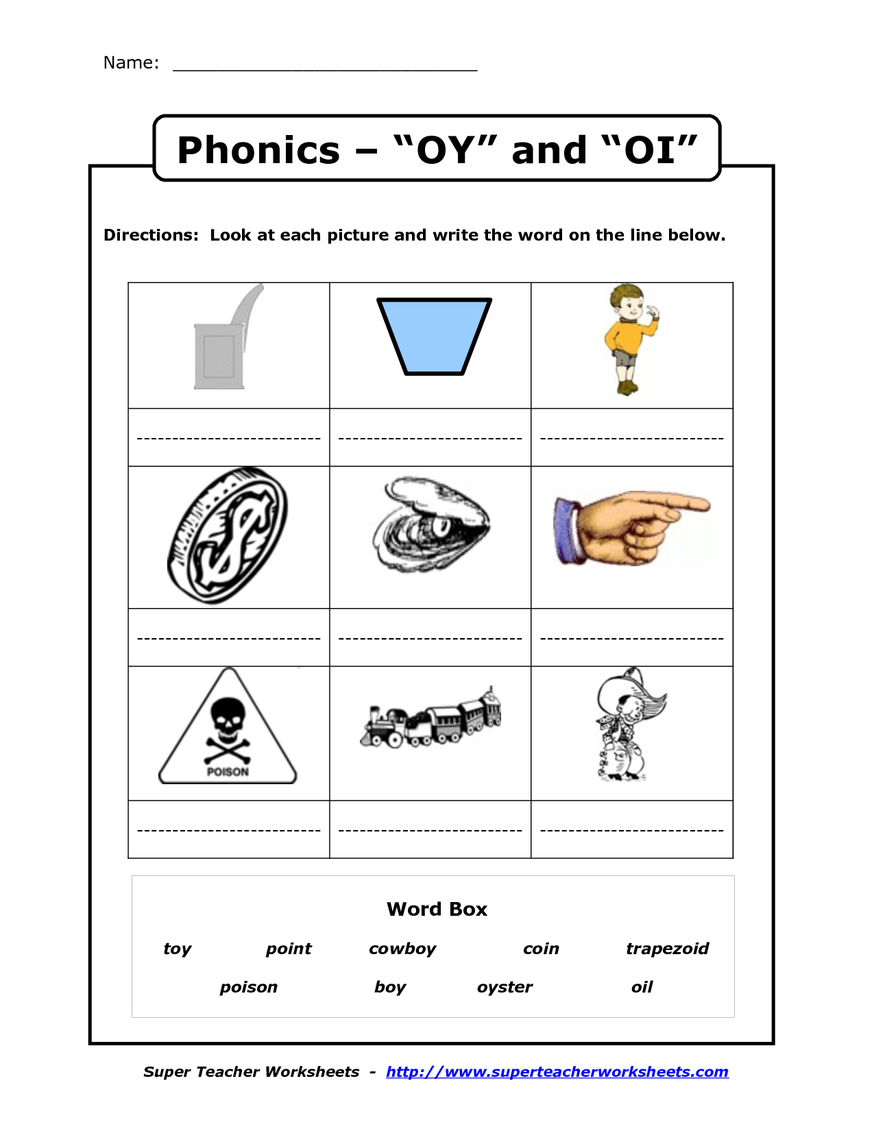 Oy And Oi Phonics Worksheets | School Stuff | Phonics Worksheets - Hooked On Phonics Free Printable Worksheets