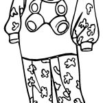 Pajamas For A Girl Coloring Page | Free Printable Coloring Pages   Free Printable Pajama Coloring Pages