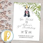 Panda Bear Birthday Party Invitation Zoo Animal Invitation | Etsy   Panda Bear Invitations Free Printable