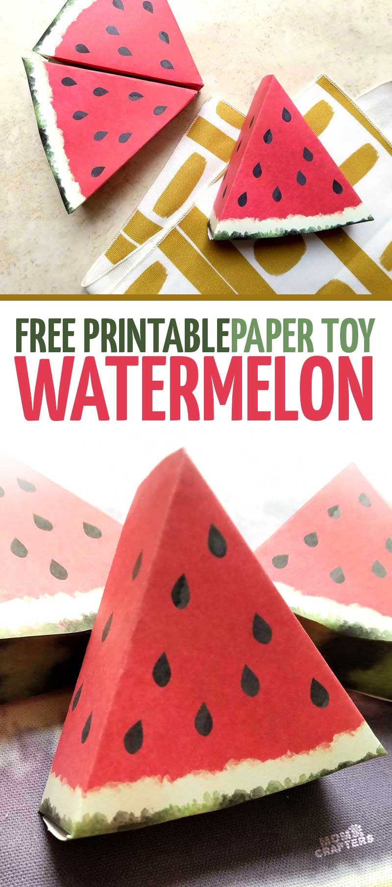 Playful Paper Fruits Printable