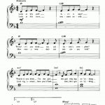 Part Of Your World The Little Mermaid Piano Sheet Music – Guitar   Free Printable Sheet Music For Piano Beginners Popular Songs