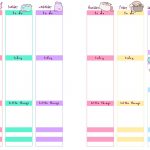 Pb And J Studio: Free Printable Planner Inserts | Pusheen Inspired   Free Printable Diary Pages