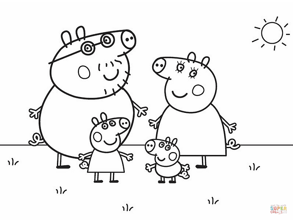 Peppa Pig Coloring Pages | Free Coloring Pages - Peppa Pig Character Free Printable Images