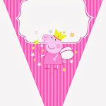 Peppa Pig Fairy Party Banners And Printables. Cones, Cupcake   Peppa Pig Birthday Banner Printable Free