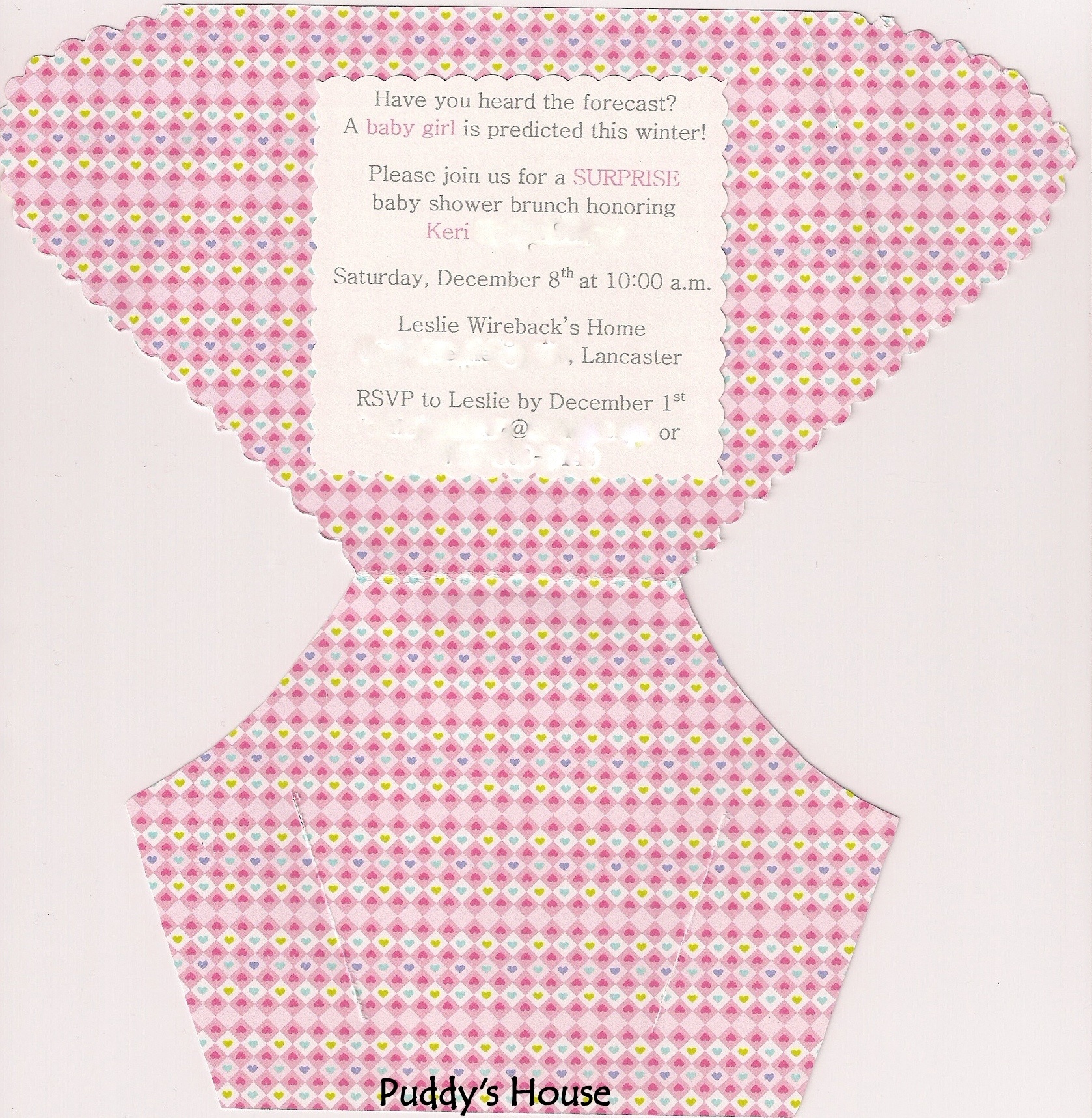 Photo : Free Baby Shower Invitation Image - Free Printable Diaper Baby Shower Invitations