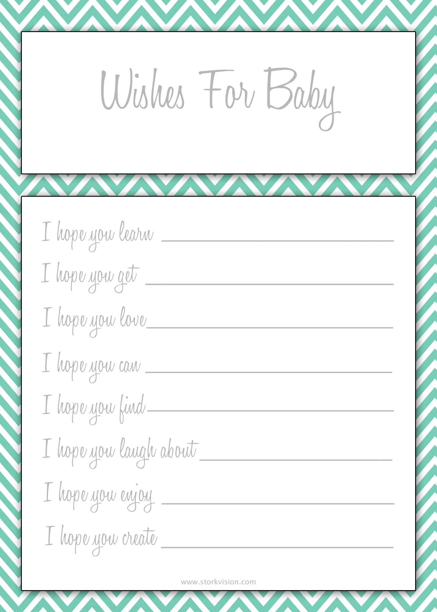 Photo : Free Baby Shower Printable Image - Free Printable Baby Shower Games For Twins