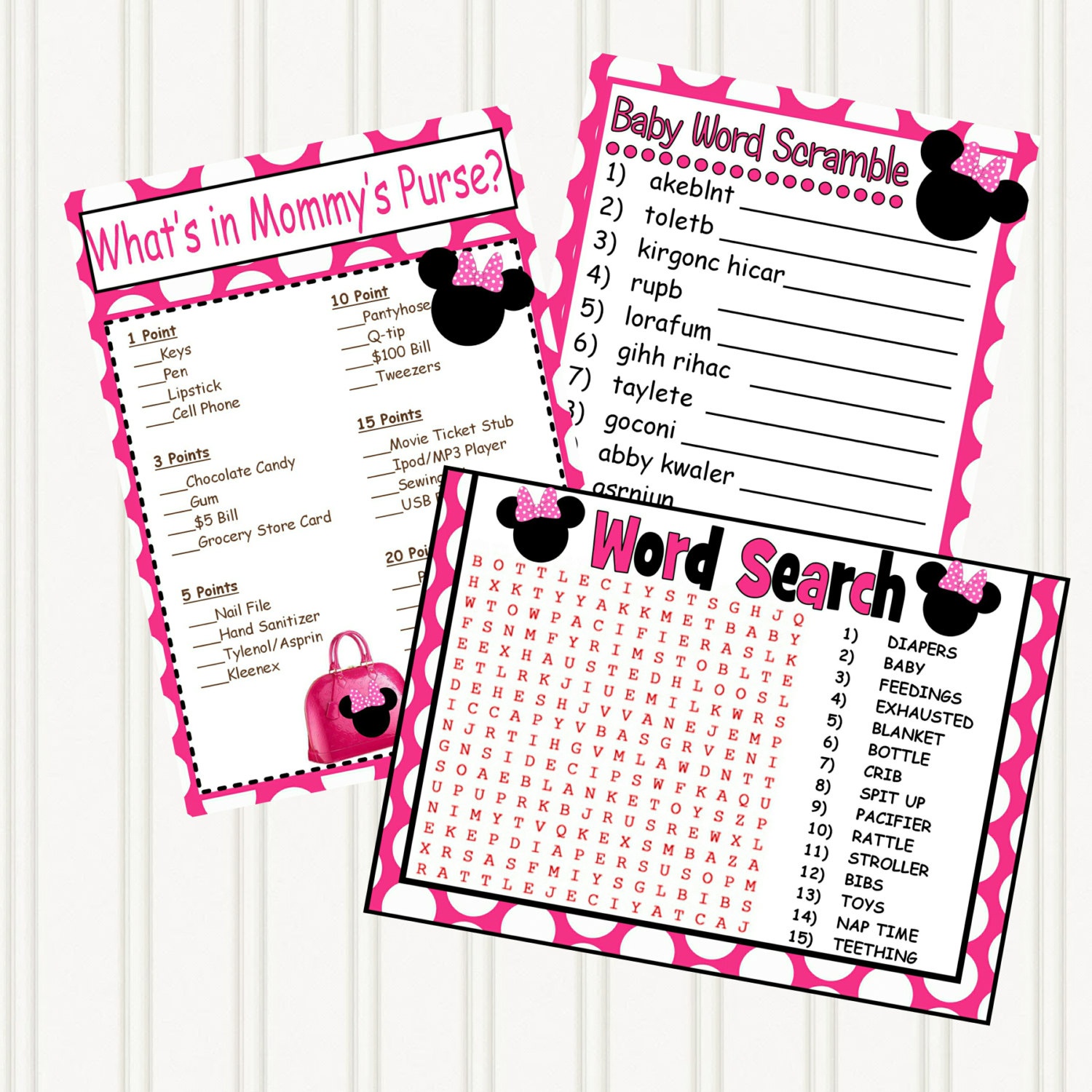 Photo : How To Make Your Own Image - Free Printable Minnie Mouse Baby Shower Invitations