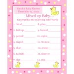 Photo : Personalized Word Scramble Baby Image   Free Printable Baby Shower Games In Spanish