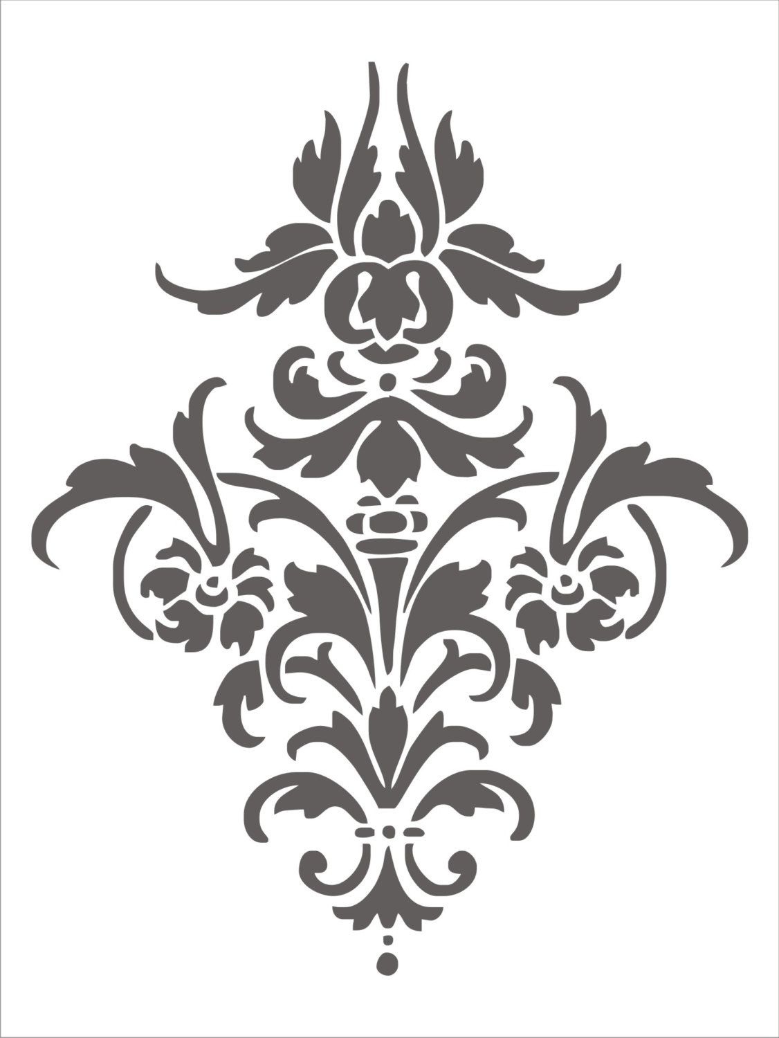 Pinanuja Pareek On Prints | Damask Stencil, Stencil Designs - Damask Stencil Printable Free