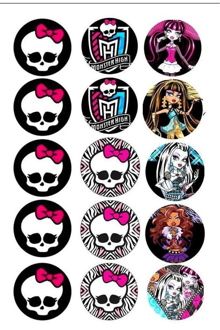 Pinchloe Steele On Monster High | Monster High Birthday, Monster - Free Printable Monster High Stickers