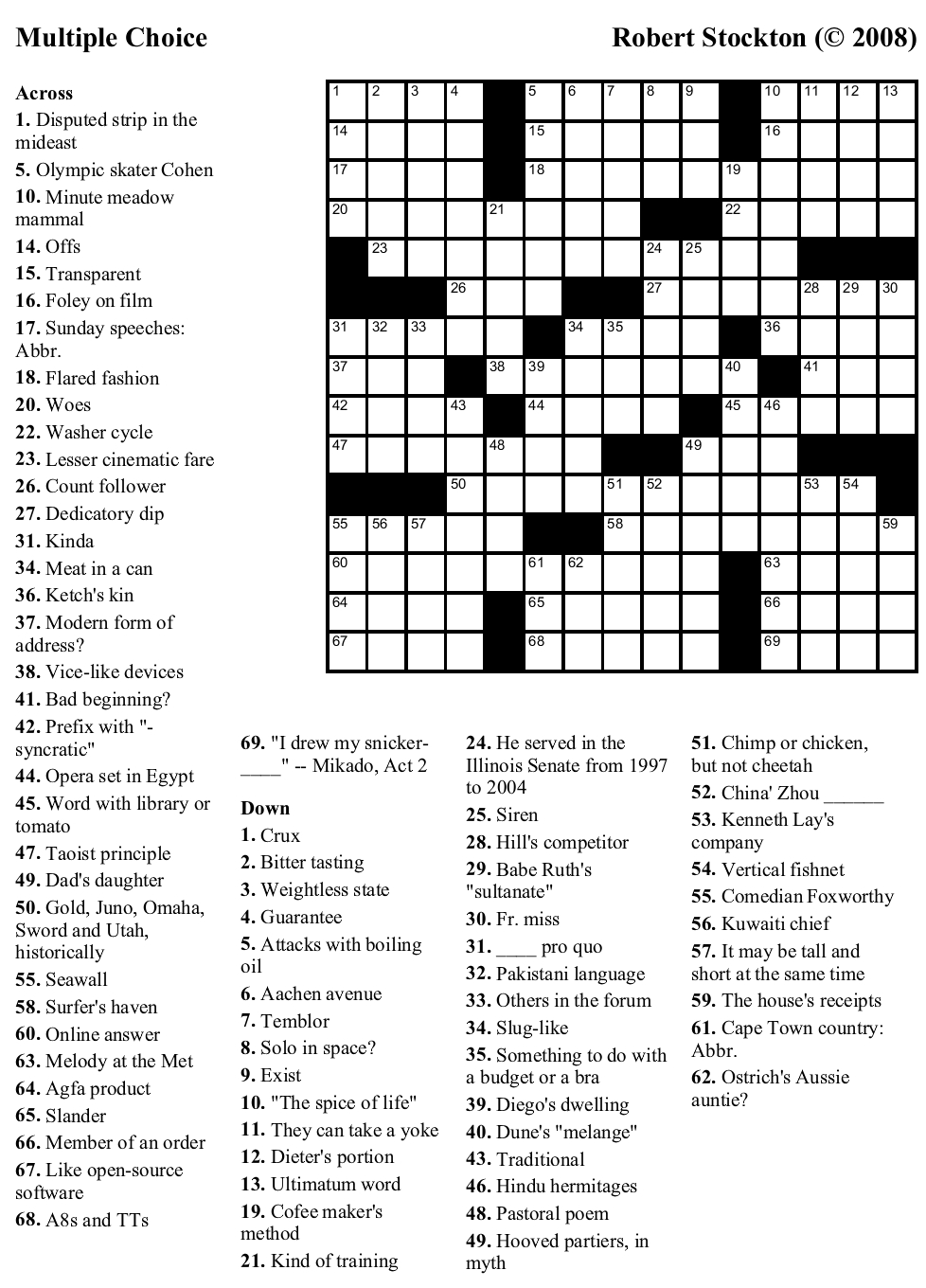 Pinjim Fraunberger On Crossword Puzzles | Printable Crossword - Free Printable Crossword Puzzle Maker With Answer Key