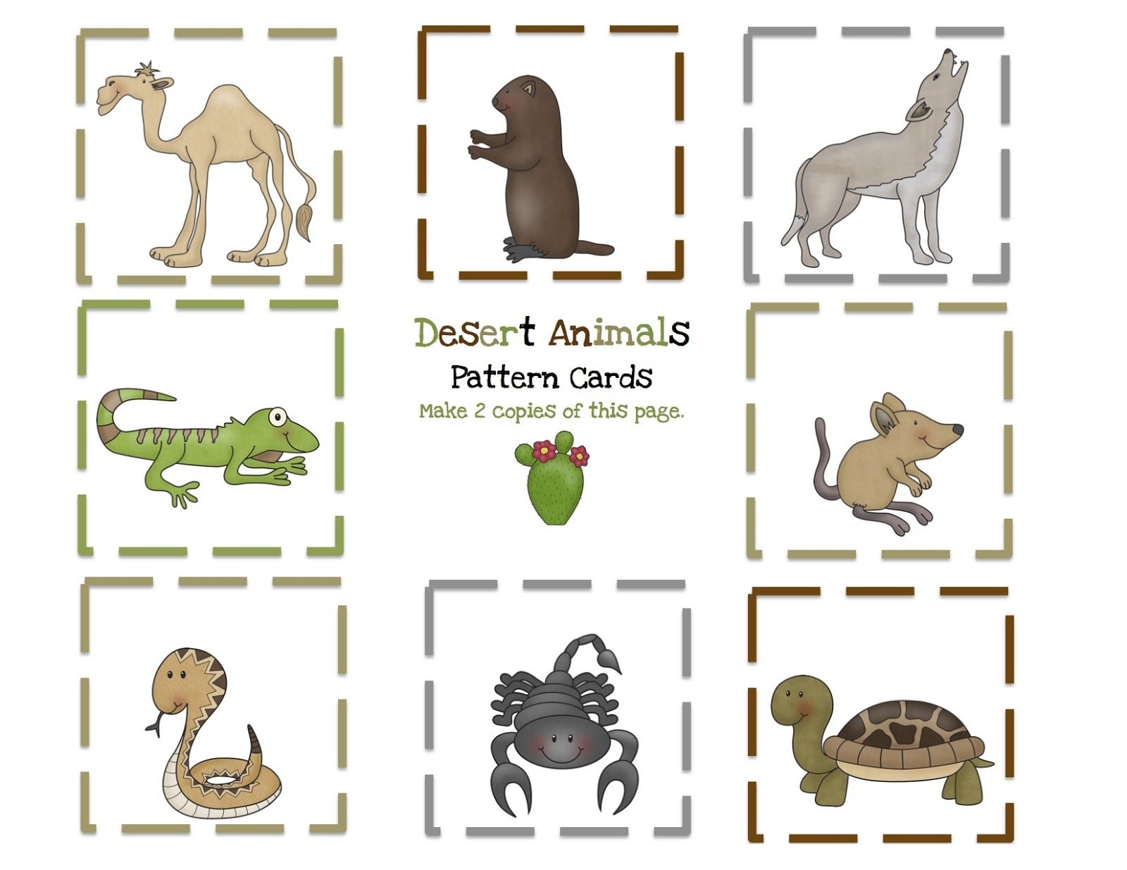 Pinlana Mcquown On Animal Theme | Desert Animals, Deserts - Free Printable Desert Animals