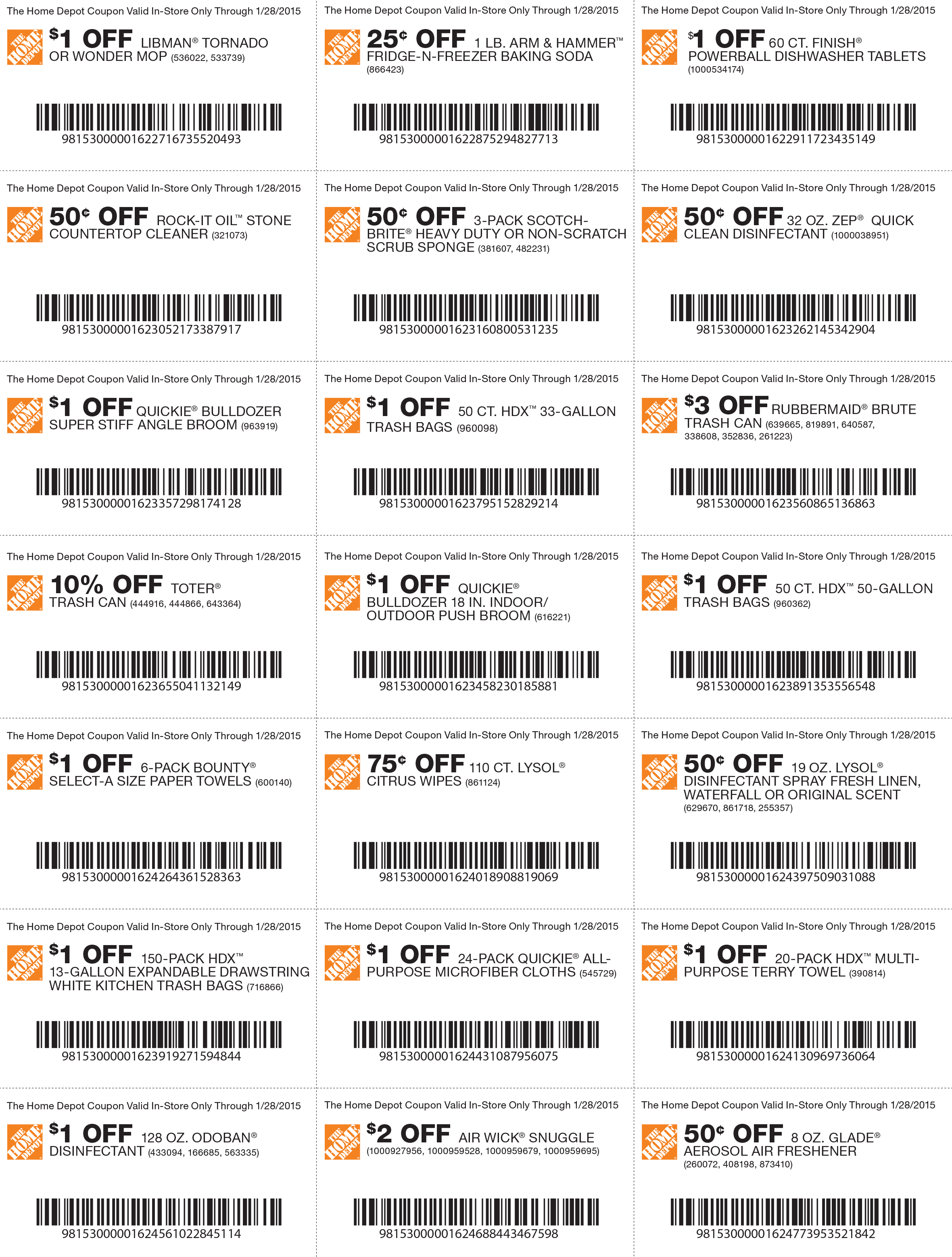 Free Printable Home Depot Coupons - Free Printable A To Z