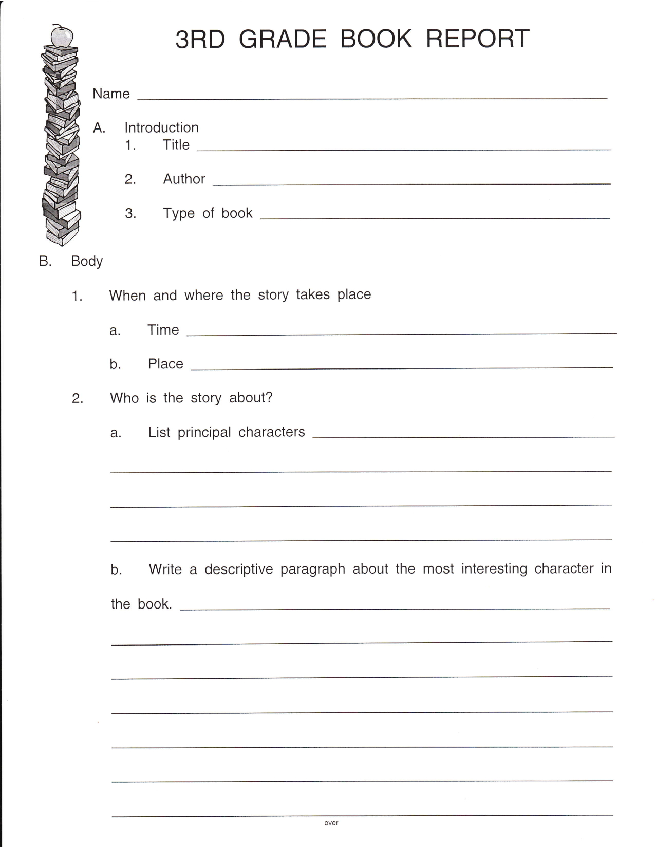 Pinshelena Schweitzer On Classroom Reading | Book Report - Free Printable Story Books For Grade 2