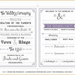 Pinterest   España   Free Printable Wedding Program Templates Word