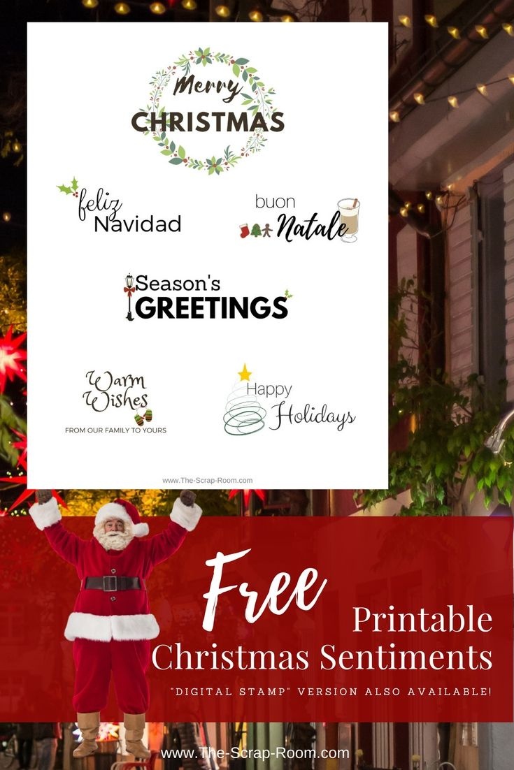 Pinthe Scrap Room - Diy &amp;amp; Craft Tutorials On Svg&amp;#039;s Printables - Create Your Own Free Printable Christmas Cards