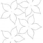 Poinsettia Paper Flower Template … | Paper Flowers | Paper…   Free Printable Flower Template