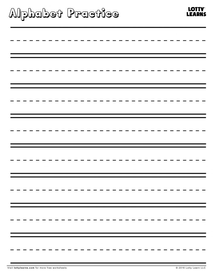 Blank Handwriting Worksheets Printable Free