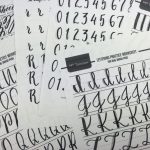 Practicing Calligraphy: Free Printable Brush Lettering Worksheets   Free Printable Calligraphy Worksheets