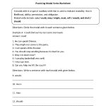 Practicing Modal Verbs Worksheets | Things To Do In English Class   Free Printable 4Th Grade Reading Worksheets