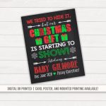 Pregnancy Announcement Christmas Pregnancy Announcement | Etsy   Free Printable Pregnancy Announcement Cards