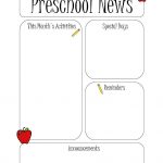 Preschool Newsletter Template | Preschool Newsletter | Preschool   Free Printable Preschool Newsletter Templates