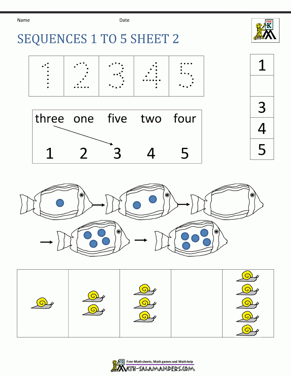 Preschool Number Worksheets - Sequencing To 10 - Free Printable Sequencing Worksheets 2Nd Grade