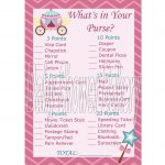 Princess Baby Shower Game Princess Theme Baby Shower | Etsy   Free Printable Baby Shower Game What&#039;s In Your Purse