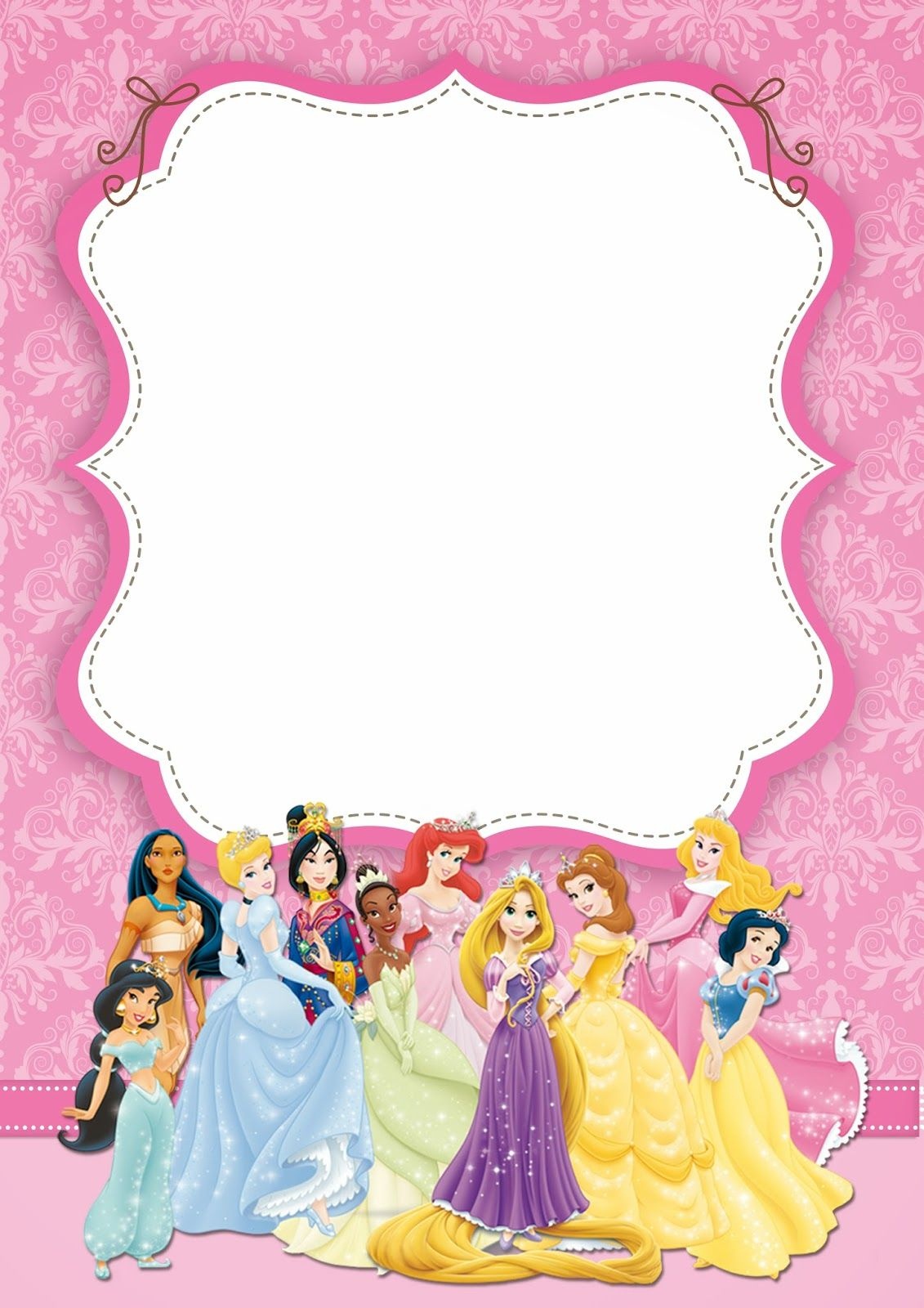 Princess Birthday Invitations Template Free Disney - Tutlin.psstech.co - Free Princess Printable Invitations