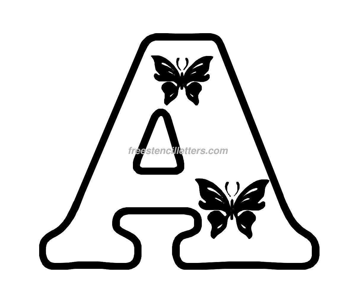 Free Printable Alphabet Stencils To Cut Out Free Printable A To Z