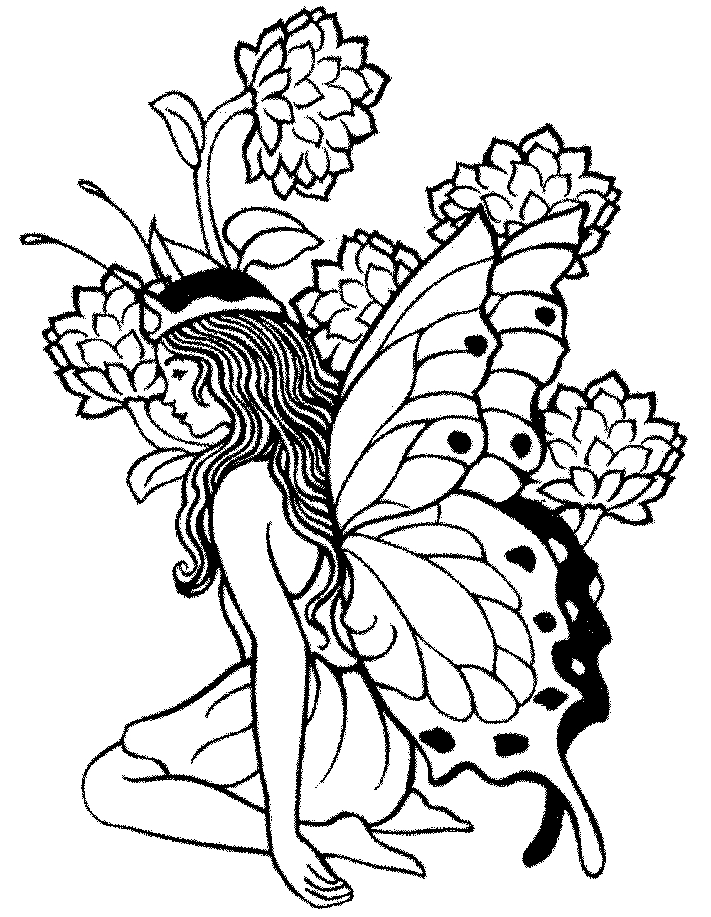 Printable Adult Coloring Pages Fairy - Coloring Home - Free Printable Fairy Coloring Pictures