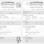Printable Allenwood School Notes » Allenwood Elementary   Free Printable School Notes