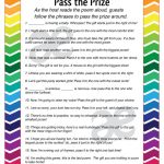 Printable Baby Shower Activity: Pass The Prize Instant | Etsy   Pass The Prize Baby Shower Game Free Printable