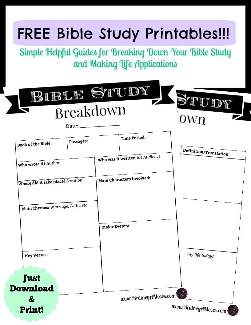 Free Printable Catholic Bible Study Lessons