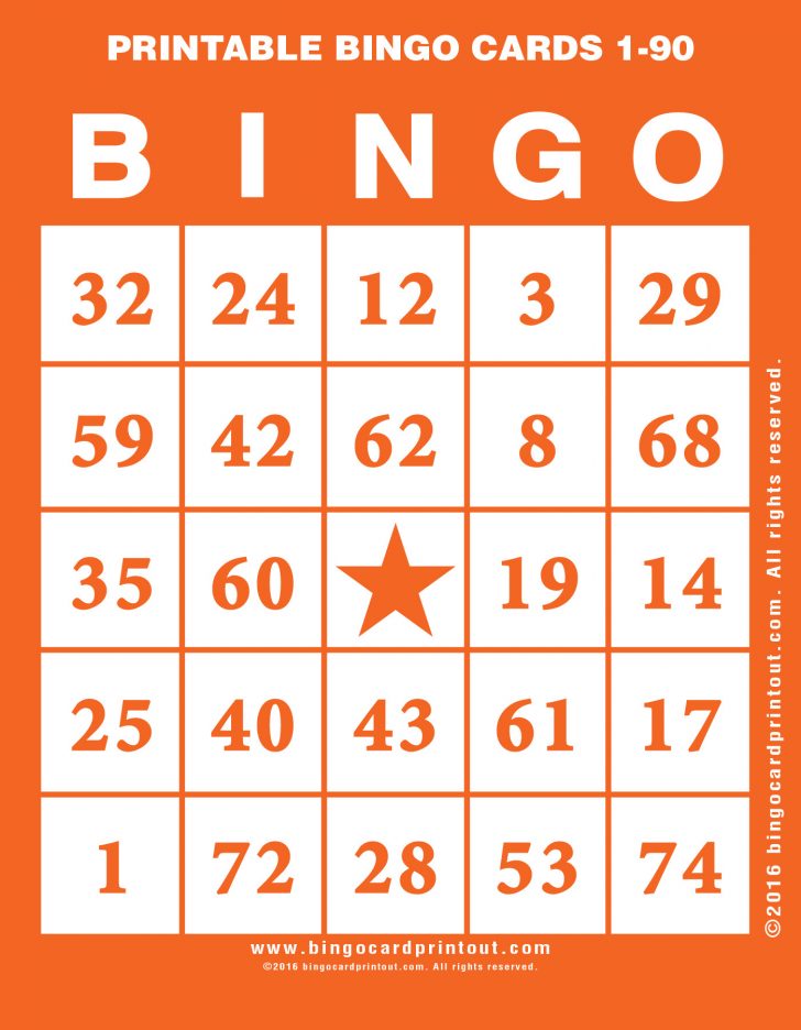 Free Printable Number Bingo Cards 1 20