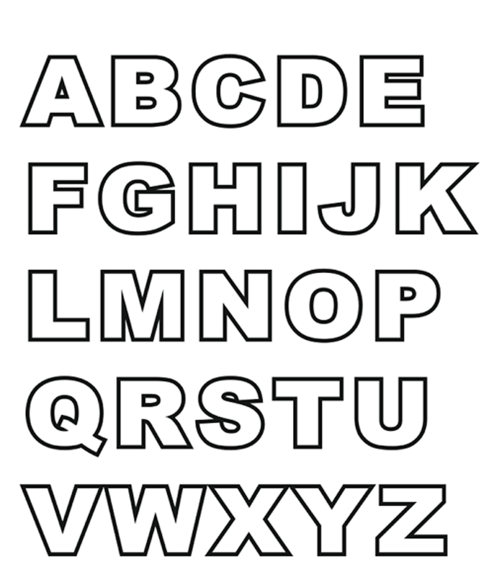 Free Printable Block Letters Free Printable A To Z