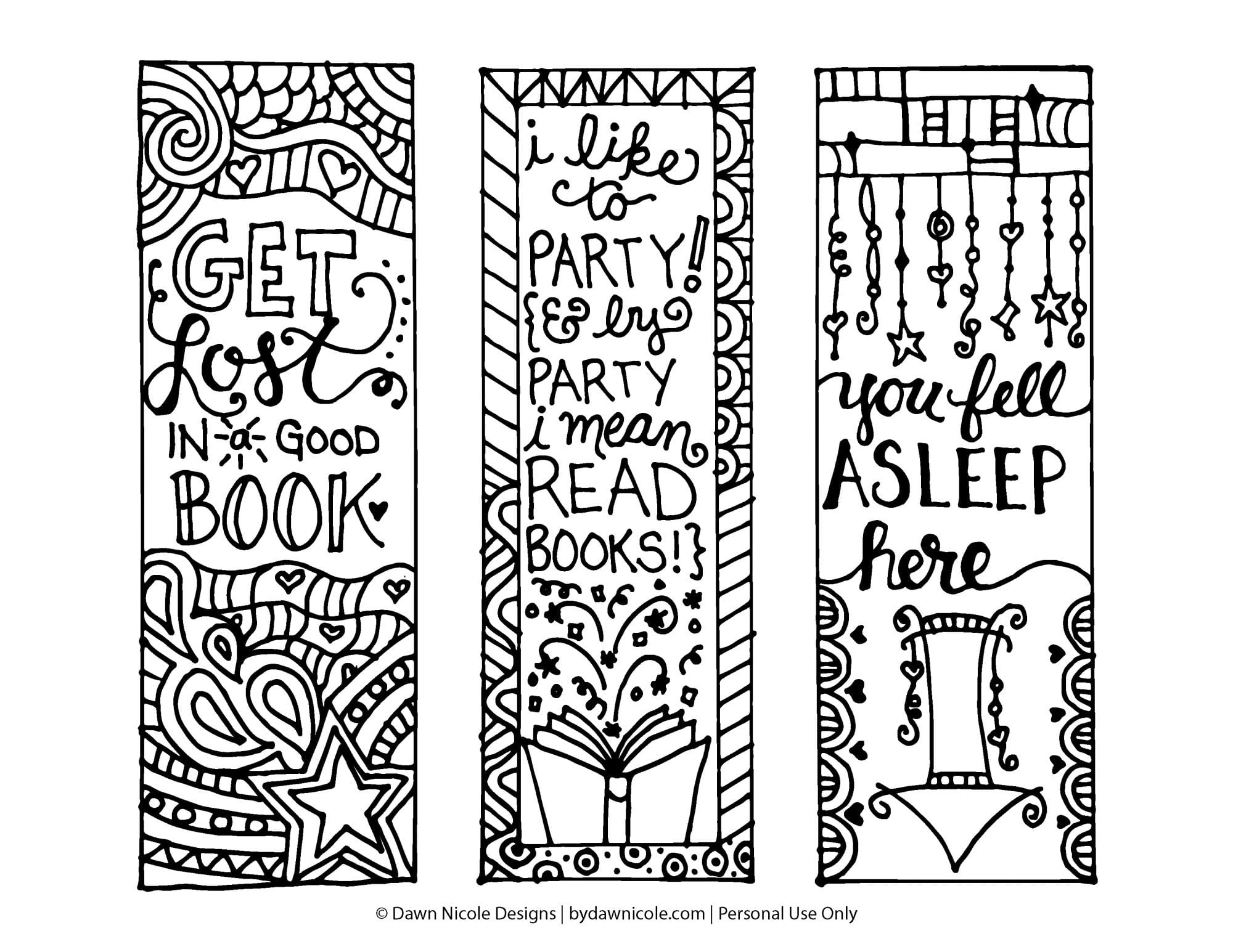 Printable Bookmarks For Adults - Tutlin.psstech.co - Free Printable Bookmarks To Color